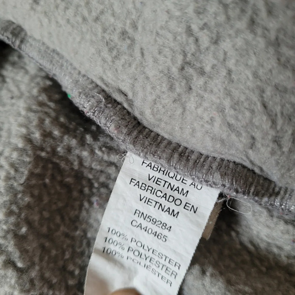 The Children’s Place Gray Fleece Zip Up Hooded Jacket Size 18-24 Months - Picture 7 of 7